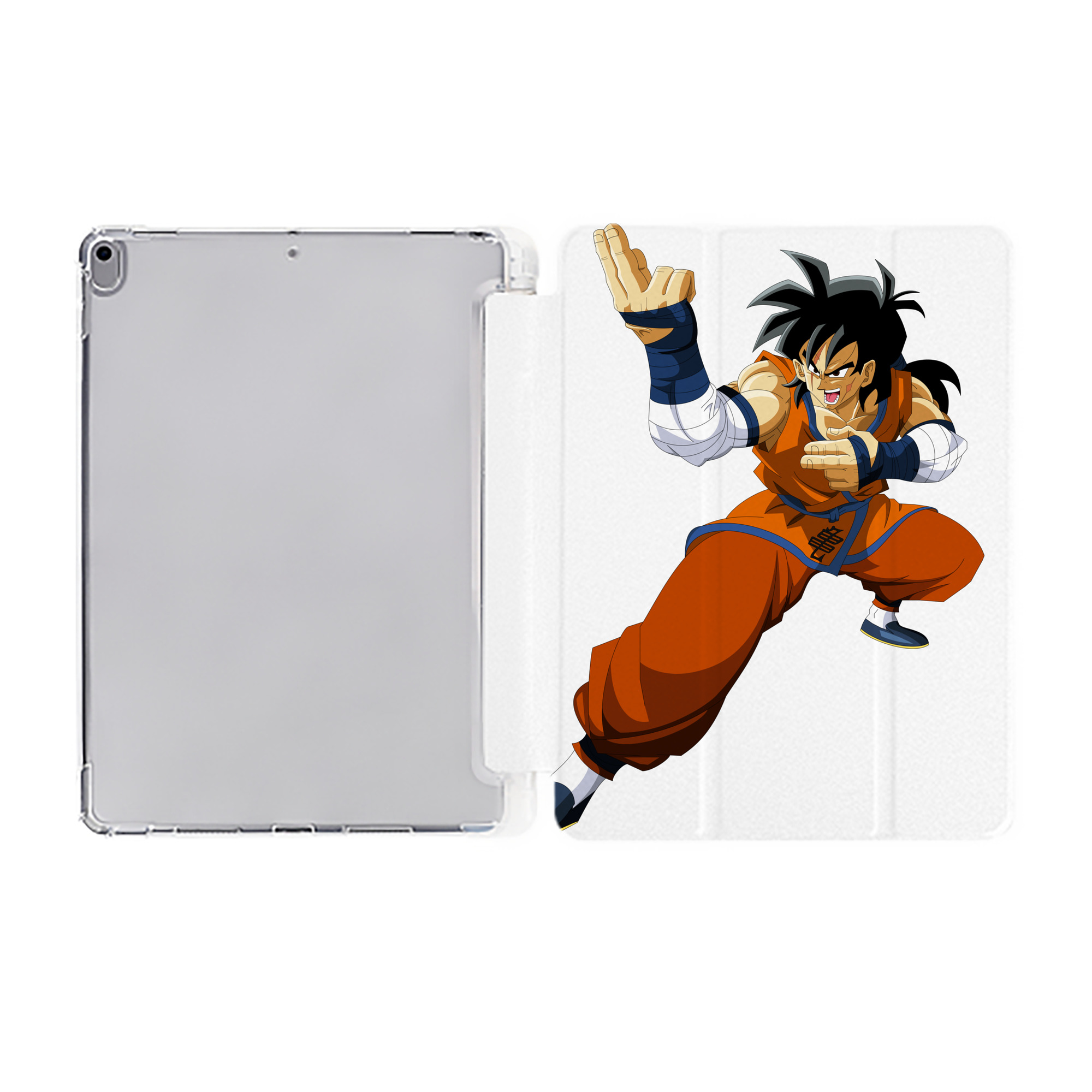 （画像用） ドラゴンボール ヤムチャ DRAGON BALL Yamcha IPad ケース ペン収納付き 三つ折りスタンド PUレザー×シリコン 対応機種9.5/10.5/10.9インチ